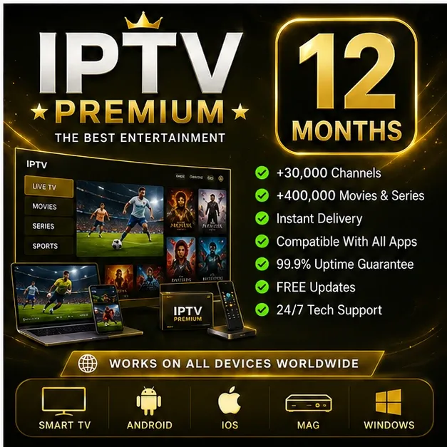 IPTV Premium 12 Mois